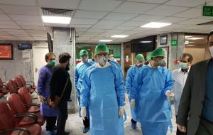 جهانگیری از بخش کرونای بیمارستان امام حسین (ع) بازدید کرد