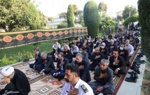 برگزاری مراسم معنوی چهلمین روز تدفین شهدای گمنام دفاع مقدس در بانک ملی ایران