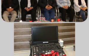 اهدای دستگاه اکوکاردیوگرافی به شبکه بهداشت و درمان شهرستان خواف